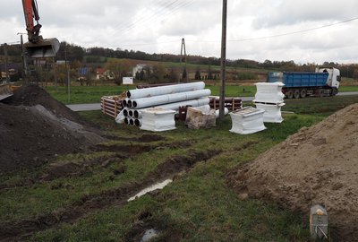 Budowa sieci kanalizacji sanitarnej w Wielopolu Skrzyńskim