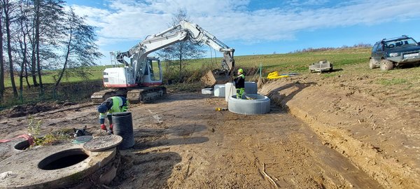 Budowa studni awaryjnej Br-4 w miejscowości Broniszów