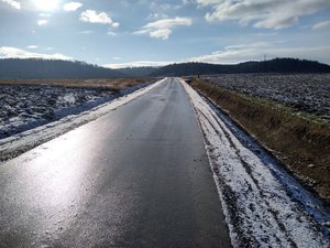 Przebudowa drogi Brzeziny - Pogwizdów