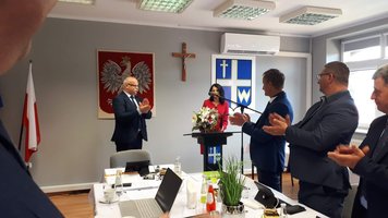 Oficjalne  powierzenie stanowiska Dyrektora Szkoły Podstawowej im. Św. Jana Pawła II w Gliniku