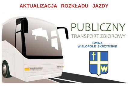 Rozkład jazdy w publicznym transporcie zbiorowym organizowanym przez gminę Wielopole Skrzyńskie