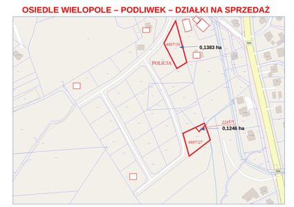 Przetarg na sprzedaż nieruchomości położonych  w centrum miejscowości Wielopole Skrzyńskie