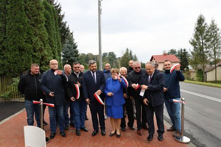 Odbiór częściowy chodnika w miejscowości Broniszów