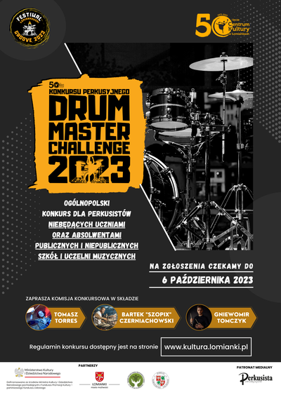 Ogólnopolski konkurs perkusyjny "Drum Master Challenge 2023"