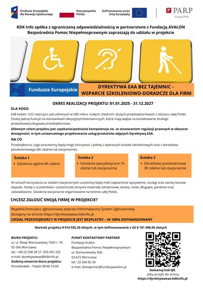 Dyrektywa EAA bez tajemnic – wsparcie szkoleniowo-doradcze dla firm