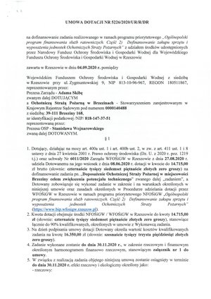 Dotacja dla OSP Broniszów i OSP Brzeziny