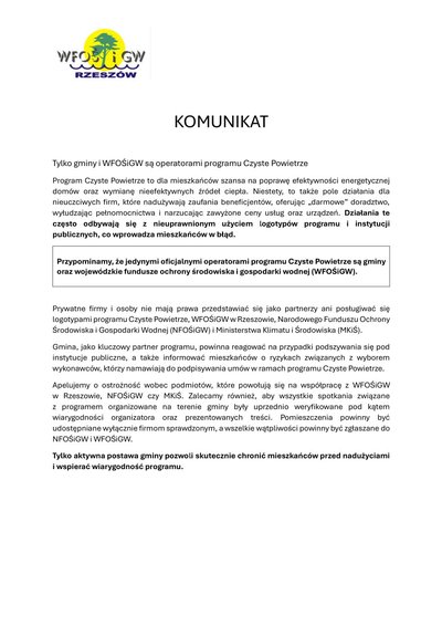 KOMUNIKAT