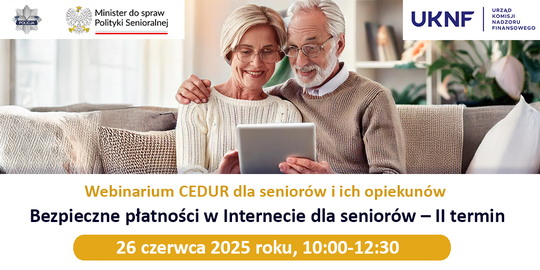 Bezpieczne płatności w Internecie dla seniorów – II termin