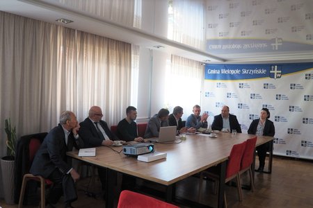Spotkanie dotyczące zabezpieczeń przeciwpowodziowych Gminy Wielopole Skrzyńskie